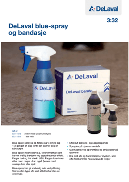 DeLaval blue-spray og bandasje