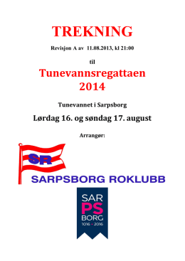TREKNING - Sarpsborg Roklubb