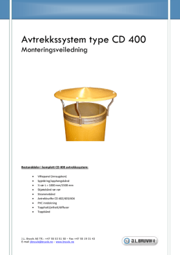Avtrekkssystem type CD 400