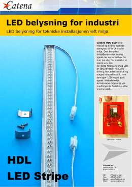 Datablad HDL LED Stripe
