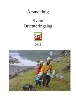 Årsmelding 2012 - Sveio O-Lag