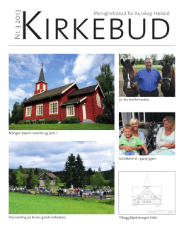 Nr. 3 2013 - Aurskog kirkelige fellesråd > Forside