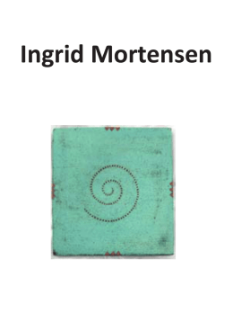 Keramiker Ingrid Mortensen