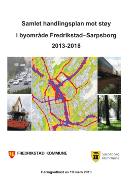 Handlingsplan mot støy for Fredrikstad og Sarpsborg
