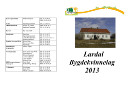 Lardal 2013 - Lardal kommune