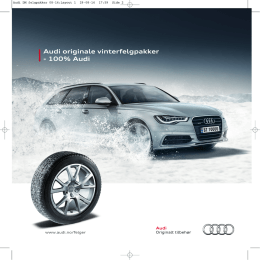 Audi originale vinterfelgpakker
