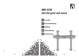 ARM-423M Slim flat panel wall mount