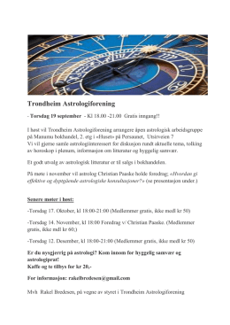 Trondheim Astrologiforening - Norsk Astrologisk Forening