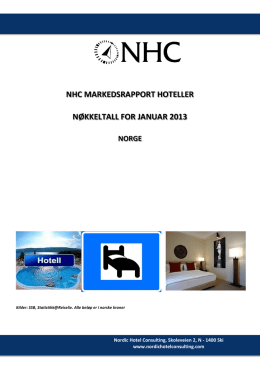 nhc markedsrapport hoteller nøkkeltall for januar 2013 norge