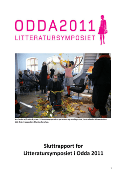 Sluttrapport LItteratursymposiet i Odda 2011