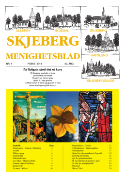Skjeberg menighetsblad nummer 1 2014