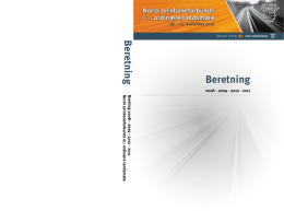 Beretning 2008 - Norsk Jernbaneforbund (NJF)