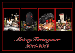 Mat og Firmagaver 2011-2012