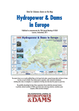 to a pdf of the European dam data for the map published in