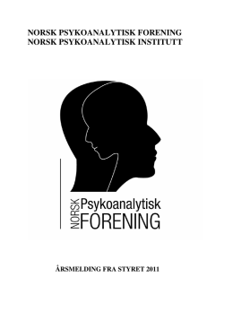 norsk psykoanalytisk forening norsk psykoanalytisk institutt