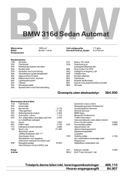 BMW 316d Sedan Automat