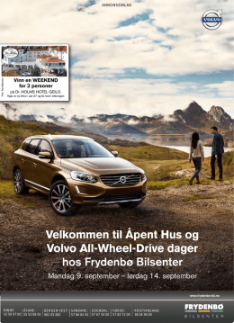 Velkommen til Volvo All-Wheel-Drive dager