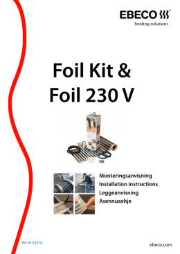 Manual Foil Kit