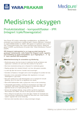 Produktdatablad IPR Oksygen
