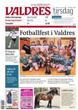 Fotballfest i Valdres