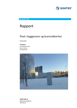 Rapport - SP Fire Research