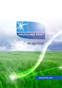 Årsrapport Haugaland Kraft 2012