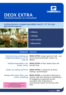 DEOX EXTRA - Chemsearch.no