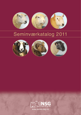 Seminværkatalog 2011 - NSG Semin