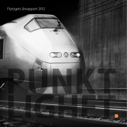 Flytogets &aring;rsrapport 2012