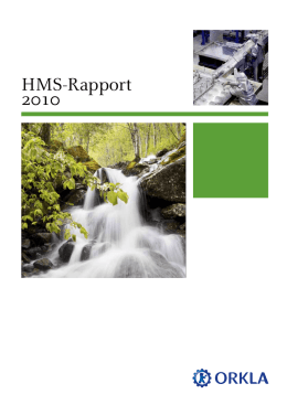 Orkla HMS-rapport 2010