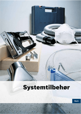 Systemtilbehør - Bosch elektroverktøy