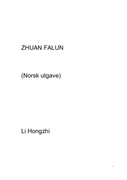 ZHUAN FALUN (Norsk utgave) Li Hongzhi