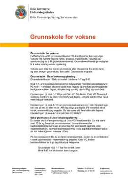 Grunnskole, norsk tekst