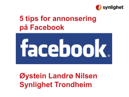 5 tips for annonsering på Facebook Øystein Landrø