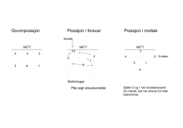 Posisjoner - Rana Volleyball
