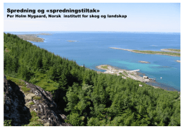 Spread of Sitka spruce in coastal parts of Norway