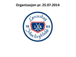 Organisasjonskart - Lørenskog ishockeyklubb