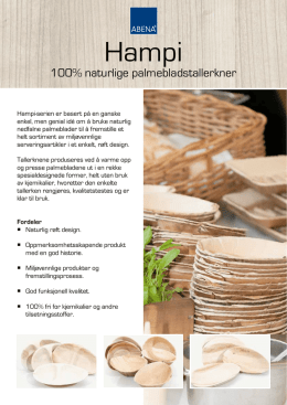 100% naturlige palmebladstallerkner