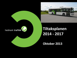 Presentasjon fra Hedmark Trafikk