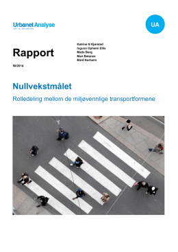 Rapport - Urbanet Analyse