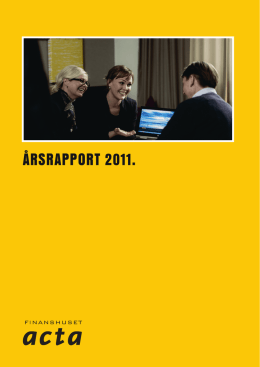 ÅRSRAPPORT 2011.
