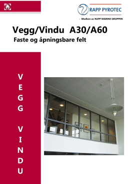 Vegg/Vindu A30/A60 - Rapp Marine Group