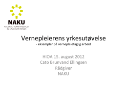 Presentasjon HIOA 15 august 2012