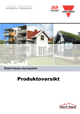 Produktoversikt Smarthus