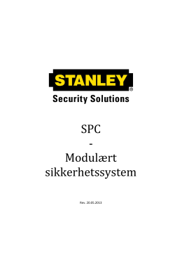 SPC Modulært sikkerhetssystem