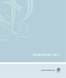 ÅrsrappOrt 2011 - Opplysningsvesenets fond