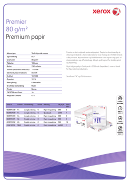 Premium papir 80 g/m² Premier
