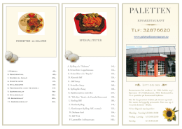 PALETTEN ∑ - Palettenkinarestaurant.no