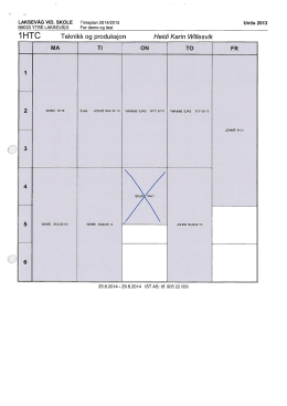 1HTC Teknikk og produksjon Heidi Karin Wi//esvik