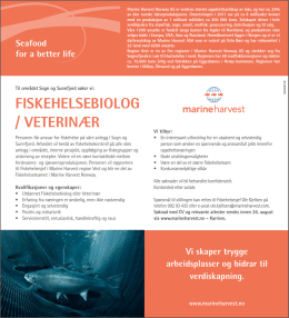 Fiskehelsebiolog / Veterinær
